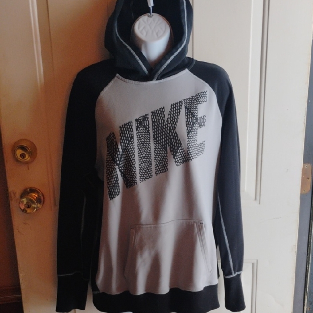 Nike Two-Tone Black and Gray Hoodie